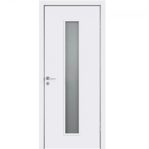 Дверь межкомнатная SMART облегченная белая остекленная L2