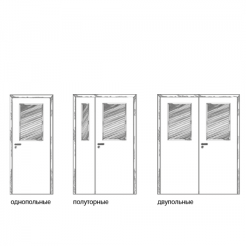 Типы межкомнатных дверей без притвора остекленные L1